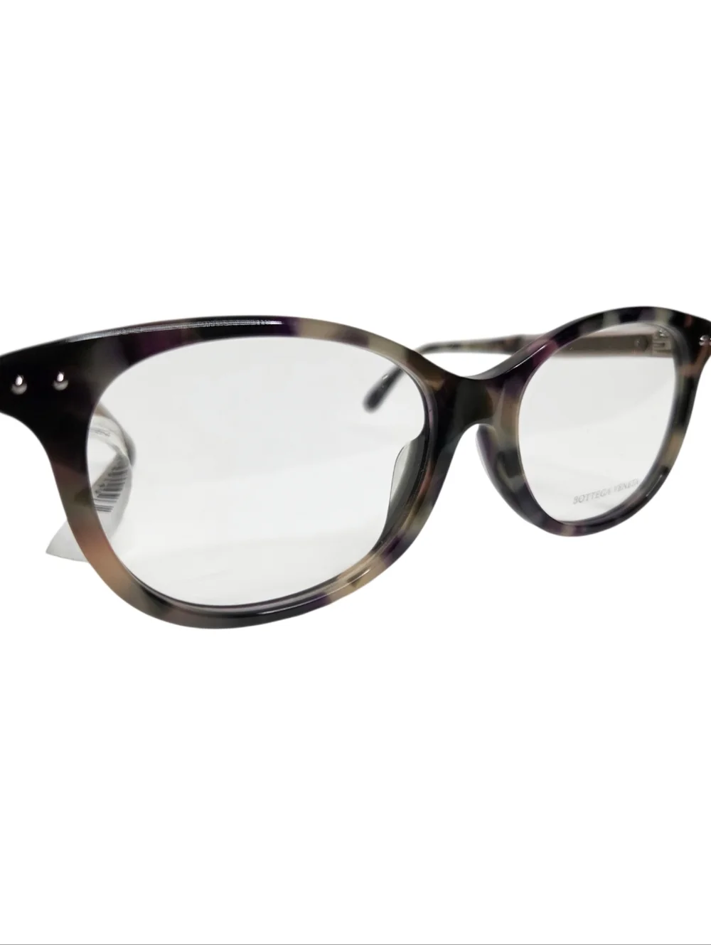 Bottega Veneta Tortoise Shell Round Optical EyeGlasses